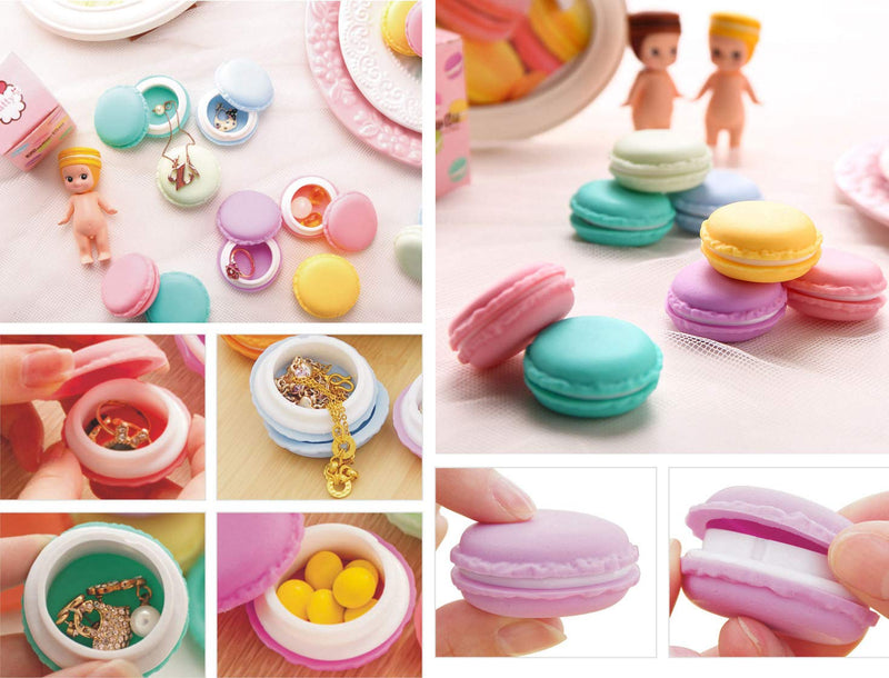 [Australia] - Onwon 6 Pieces Colorful Mini Trinket Jewelry Storage Box, Cute Candy Pill Organizer Case, Earphone SD Card Container, Ring Necklace Earring Jewelry Carrying Case 