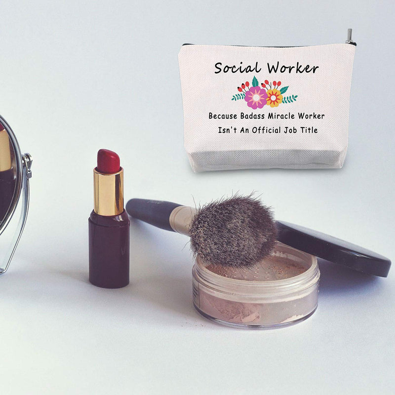 [Australia] - JXGZSO Miracle Worker Gift Because Badass Miracle Worker Isn’t An Official Title Makeup Bag (Miracle worker) 
