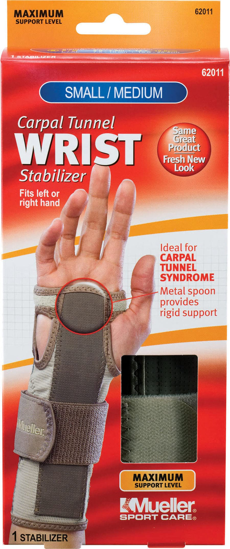 [Australia] - Mueller Carpal Tunnel Wrist Stabilizer Small/Medium Small/Medium (Pack of 1) 