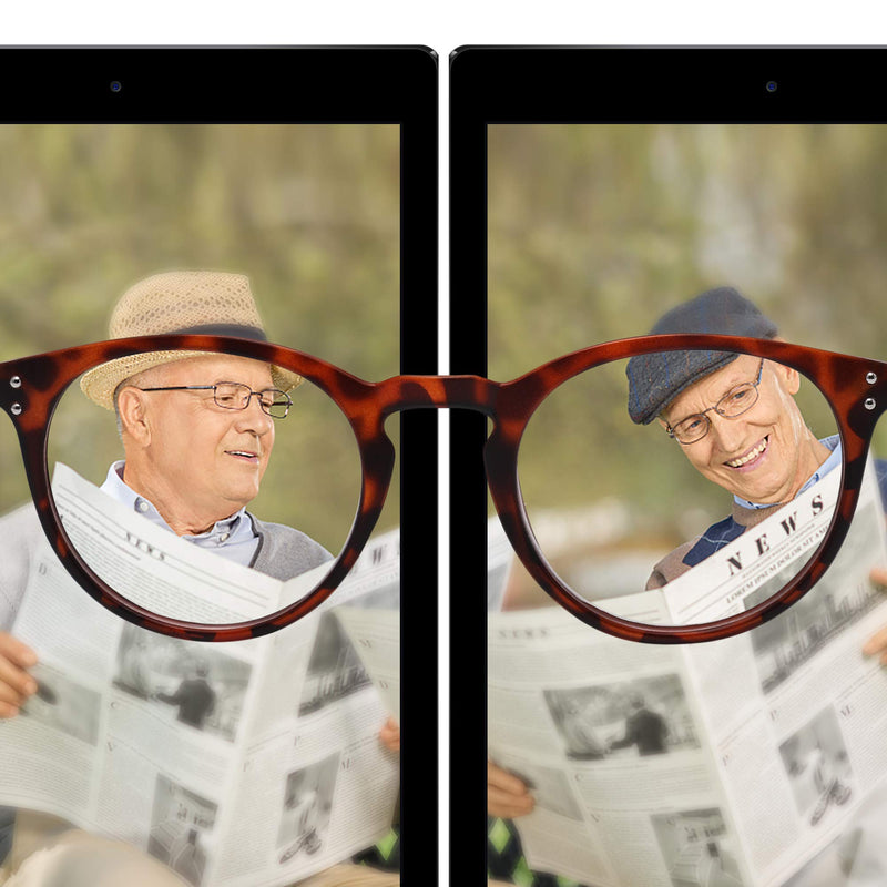 [Australia] - VECIEN Reading Glasses 3-Pack Matte Finish Readers for Fresh Feel, Crystal Lens Give You Ultra Clear Vision,Spring Hinges Pattern Design for Men & Women ! 3 Packs (1 Black + 2 Tortoiseshell) 1.0 x 