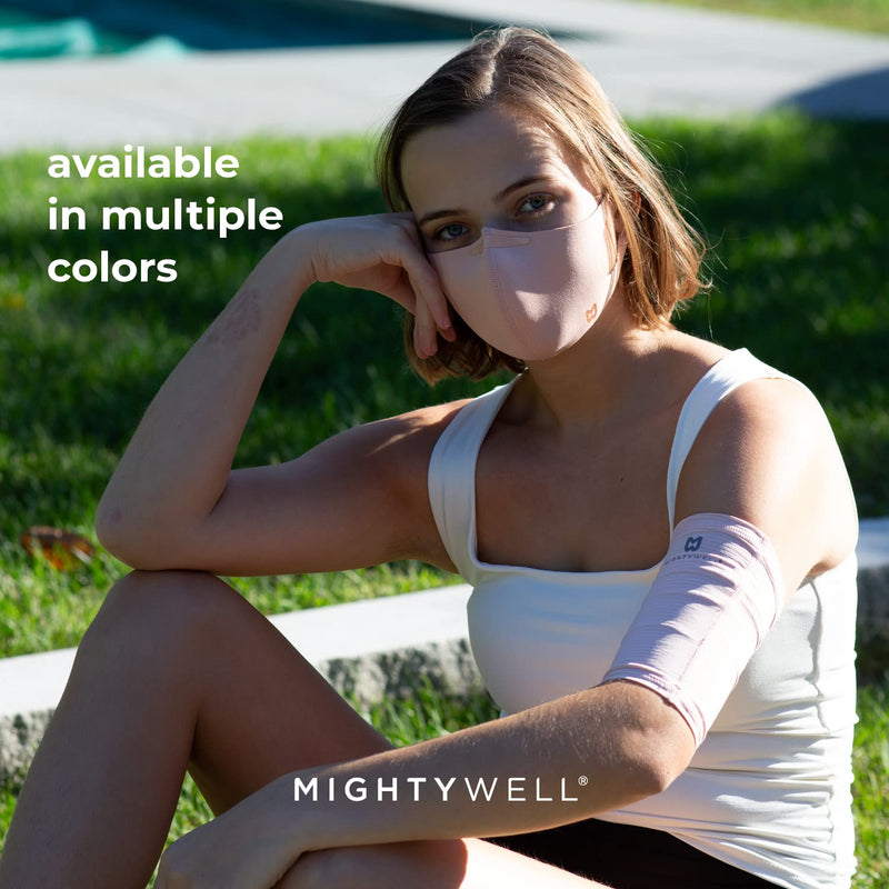 [Australia] - MIGHTY WELL PICCPerfect PICC Line Cover - Advanced Fabric Technology Moisture-Wicking Anti-Odor Sleeve, Eco-Friendly Material, Medium, Steel Medium (Pack of 1) 