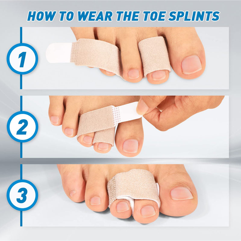 [Australia] - Kimihome 9 Packs Toe Splints, Toe Corrector for Overlapping Toe, Hammer Toe Straighteners for Curled Toes, Crooked Toes and Hammer Toes 