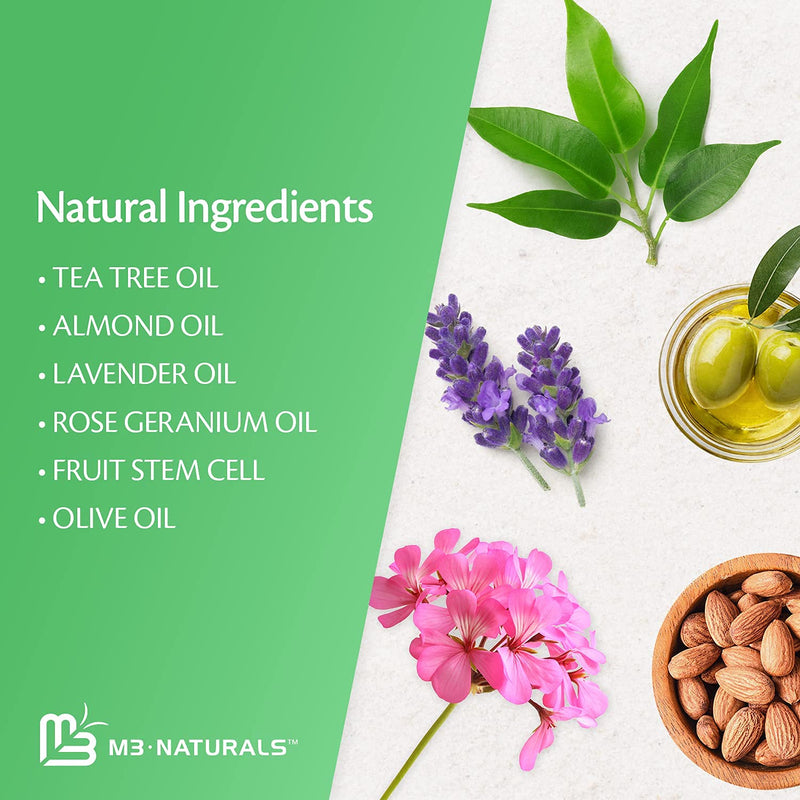 [Australia] - M3 Naturals Natural Tea Tree Balm Infused with Almond Oil and Stem Cell Powerful Skin Balm for Athletes Foot Skin Irritation and Anti-Itch Relief 2 oz 