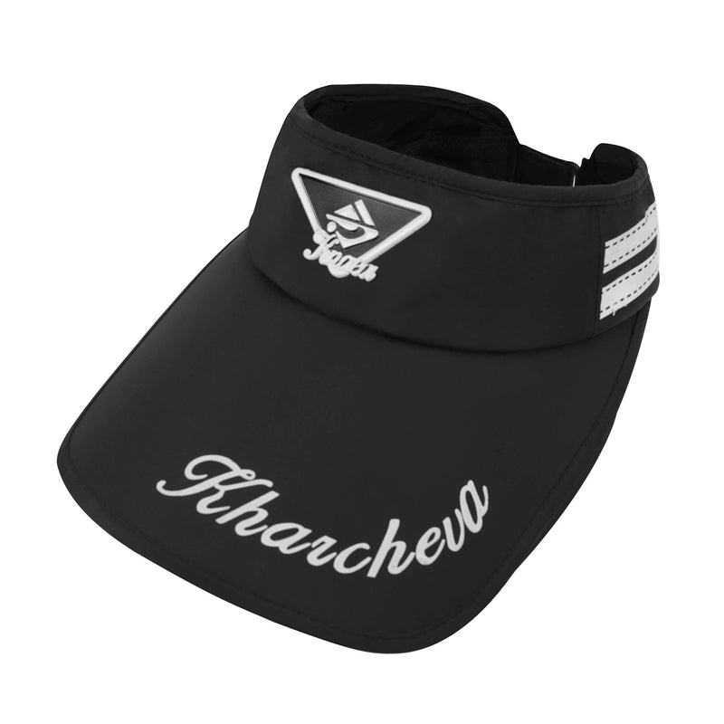 [Australia] - Womens Mens Retractable Wide Brim Sun Visor Hat UV Protection Beach Sun Visor Adjustable Golf Tennis Volleyball Visor Cap Breathable Summer Sun Hat with Retractable Visor Summer Headwear Sun Visor Cap Black 