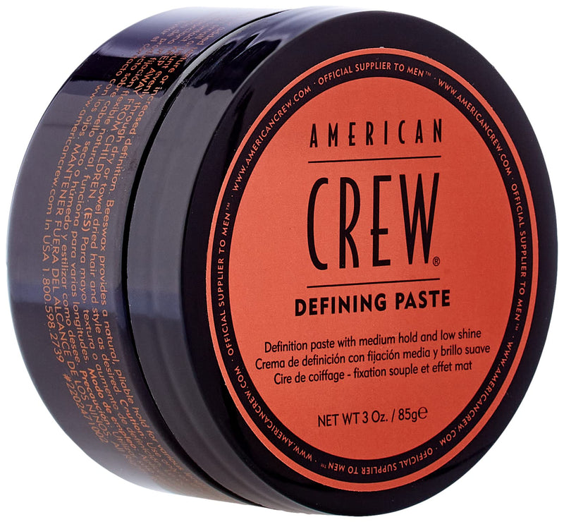 [Australia] - Men's Hair Paste by American Crew, Medium Hold Hair Gel, Low Shine, 3 Oz 