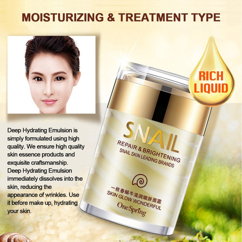 [Australia] - Snail Face Cream, Natural Snail Extract Cream for Skin Nourishing Moisturizing Anti-aging Wrinkle Removal Brightening 