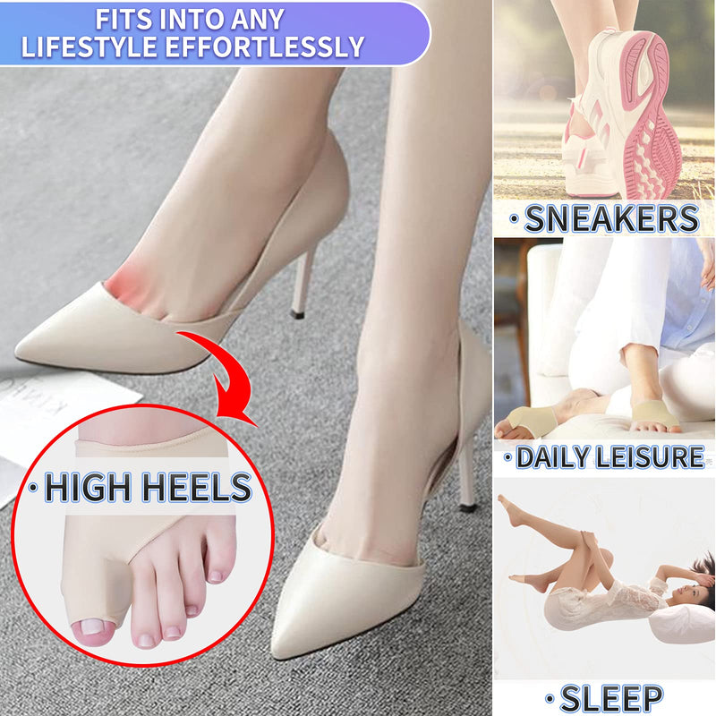 [Australia] - Bunion Corrector for Women, Toe Splints, Soft Gel Cushion Toe Spacers, Toie Separators for Overlapping, Toes Orthopedic for Hallux Valgus, Big Toe Joint Pain Relief for Day/Night Support (Small) Small 