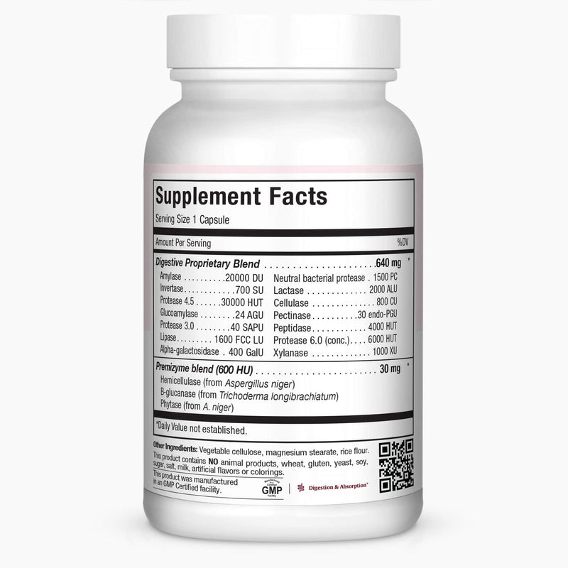 [Australia] - Maxi Health PremiumComplex Digestive Enzymes Aids Dairy & Fats, 60 Count 