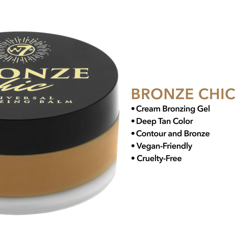 [Australia] - W7 Bronze Chic Bronzer - Cream Bronzing Balm - Contouring & Highlighting Vegan Makeup 