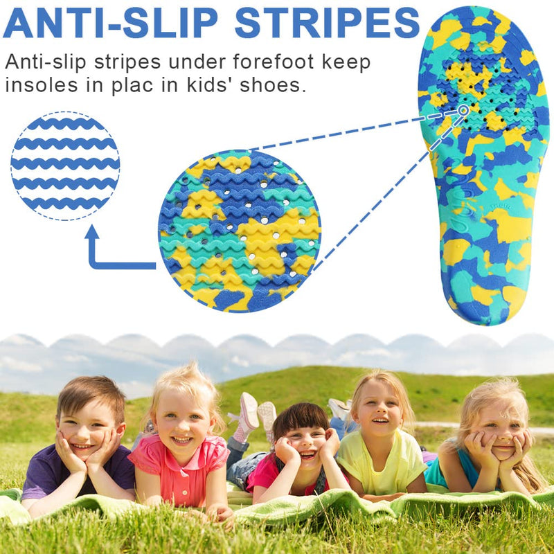 [Australia] - Ailaka Kids Orthotic Cushioning Arch Support Shoe Insoles, Children EVA Foam Inserts for Flat Feet, Plantar Fasciitis 2.5-5.5 M US Little Kid 
