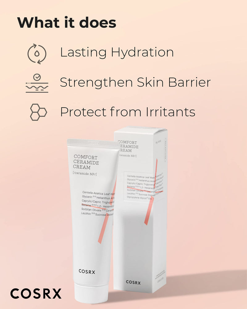 [Australia] - COSRX Balancium Comfort Ceramide Cream 80g, Strengthen Skin Barrier, Lightweight Cream, Moisturizer, Soothe 