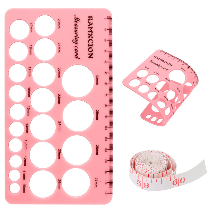 [Australia] - Nipple Ruler, Nipple Rulers for Flange Sizing Measurement Tool, Silicone & Soft Flange Size Measure for Nipples, Breast Flange Measuring Tool Breast Pump Sizing Tool - New Mothers Musthaves (Pink) Pink 