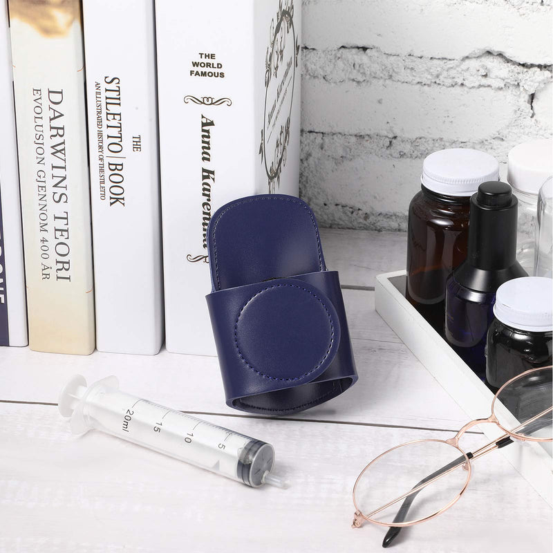 [Australia] - Artificial Leather Stethoscope Holder Handmade Stethoscope Hip Holder with Clip to Protect from Neck Carrying or Loss for Holding Your Stethoscope (Blue,1 Piece) 