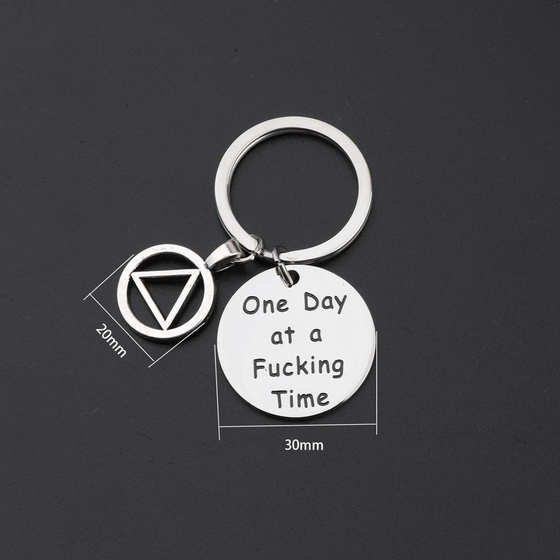 [Australia] - One Day At a Time Sobriety Gift Addiction Recovery Gift AA Gift Sobriety Gift 12 Step Gifts Alcoholics Anonymous AA NA Recovery Sobriety Anniversary Gift One Day At A Fucking Time 