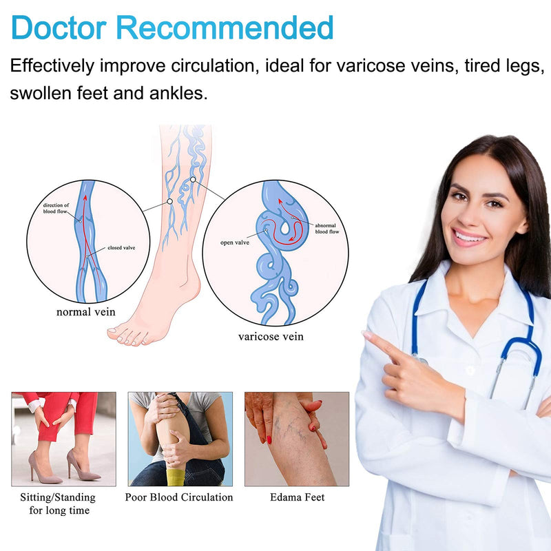 [Australia] - Compression Stockings Thigh High for Women Men 20-30 mmhg Graduated Compression Socks Open Toe Compression Support Hose with Non-Slide Silicone Dot Band for Swelling and Varicose Veins (Beige,XL) Beige X-Large (1 Pair) 