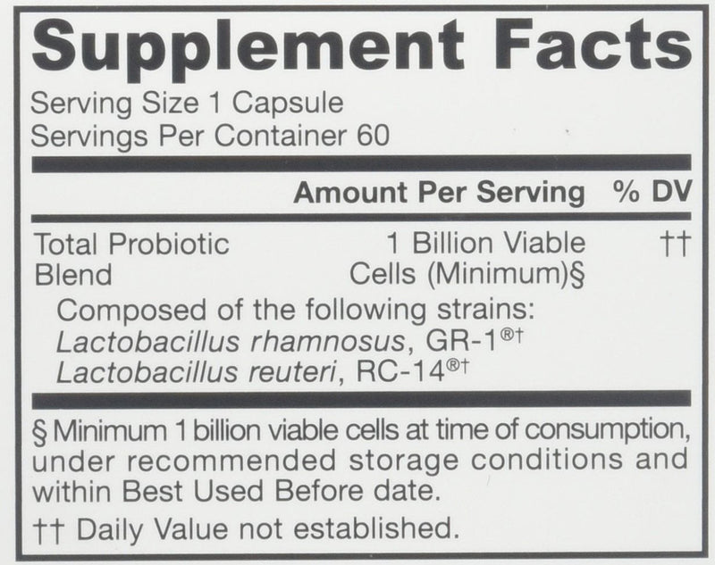 [Australia] - Jarrow Formulas Fem-Dophilus - 1 Billion Organisms Per Serving - 60 Veggie Capsules - Women’s Probiotic - Urinary Tract Health - Up to 60 Servings 1 Billion CFU 60 Count (Pack of 1) 