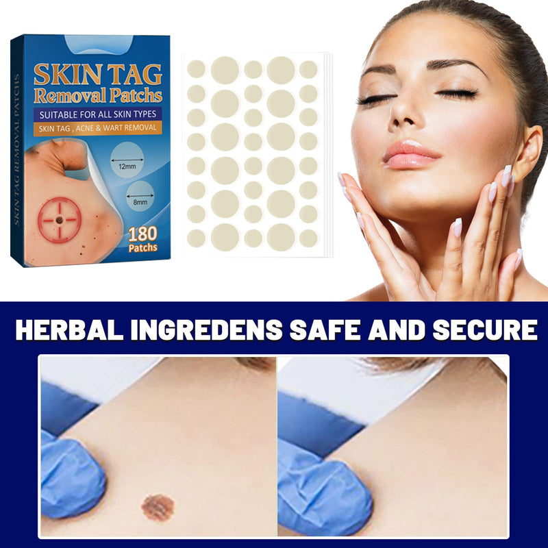 [Australia] - Skin Tag Removal Patches,Mole Removal Patches,Wart Removal Sticker,Spot Removal Stickers,Fast-Acting for Different Size of Warts,180pcs 