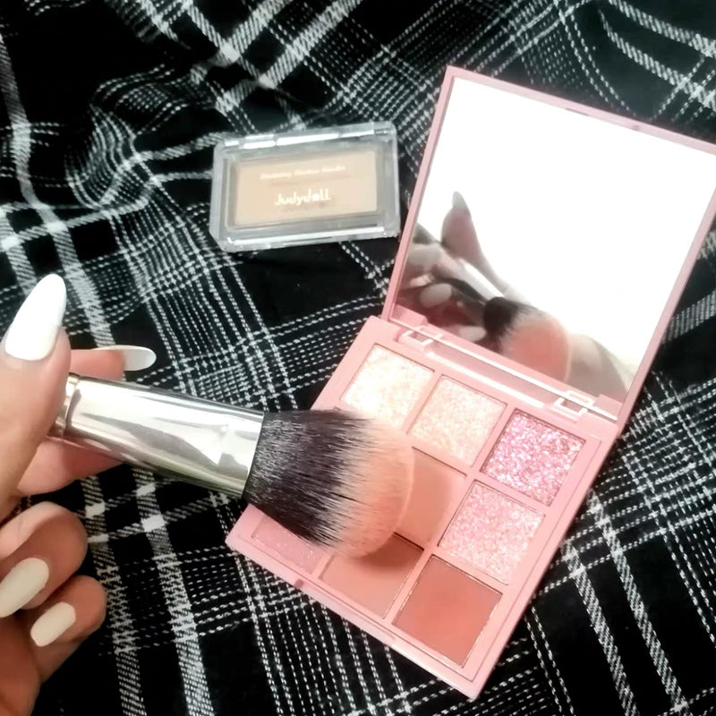 [Australia] - Makeup Brush Foundation Brush,Flat Top Kabuki Brush Blender,Perfect for Cream,Liquid,Concealer and Powder Make Up… Black 