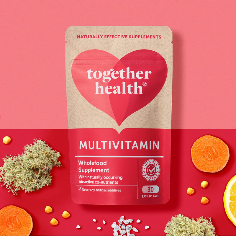 [Australia] - Multi VIT & Mineral � Together Health � Everyday Nutrient Top-Up � 24 Whole Food & Plant-Based Nutrients � Vegan Friendly � Made in The UK � 30 Vegecaps 30 Count (Pack of 1) 