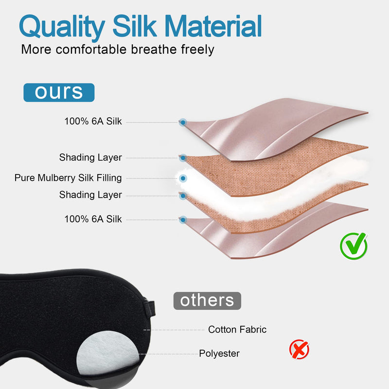 [Australia] - townssilk 100% Silk Sleep mask with Silk Adjustable Strap,Comfortable and Super Soft Eye mask Ultimate Sleeping aid,Blindfold squaregreen Eusquaregreen 