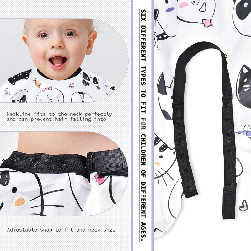 [Australia] - FaHaner Baby Haircut Cape + Neck Duster Set Professional Capes for Hair Stylist Kids and Barber Brush with Adjustable Snap Hair Cape 85 66cm Perfect for 0-3 Years Old Baby Baby Barber Cape 