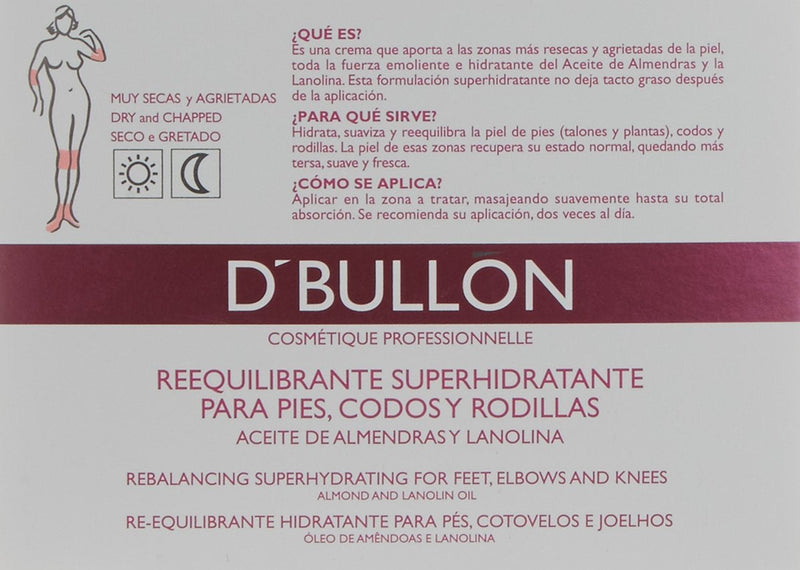 [Australia] - D'Bull√≥n Professional Cream Specifically for Feet, Elbows and Knees, Super-Hydrating Re-Balancing, with Almond Oil - 200 ml 