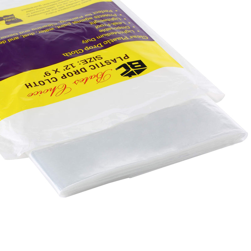 [Australia] - Bates- Plastic Drop Cloth, Drop Cloth 9x12, Plastic Cover, Clear Plastic Tarp, Plastic Tarp for Painting, Plastic Sheeting for Painting, Plastic Drop Cloths for Painting, Paint Plastic Drop Cloth 