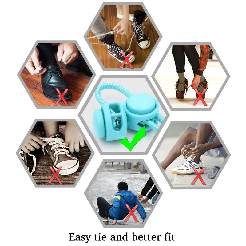[Australia] - Hilelife Elastic No Tie Shoelaces - Non Tying Active Stretchy Laces Running Shoe Laces With Reflective String and Locks For Sneakers Pink 1 