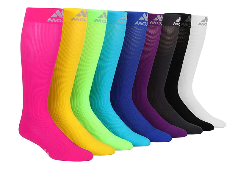 [Australia] - Mojo Compression Socks - Comfortable Coolmax Material for Recovery & Performance - Medical Support Socks - 20-30 mmHg Support - Compression Stockings for Women & Men (Black, 3X-Large) Black 
