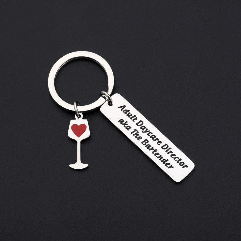 [Australia] - CHOORO Bartender Gift Barmaid Jewelry Adult Daycare Director aka The Bartender Keychain Bartender Birthday Gift Idea Happy Hour Jewelry 