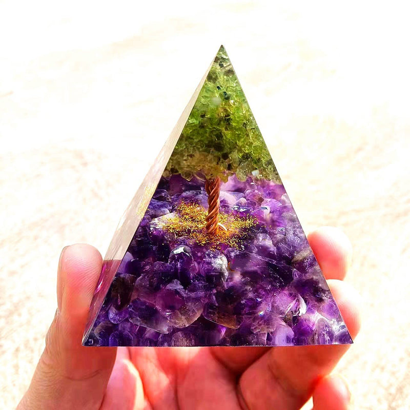 [Australia] - ycyingcheng Pyramid Ogan Crystal Energy Tower Nature Reiki Chakra Crushed Stone, Natural Pyramid Ogan Crystal Energy Tower Energy Healing Reiki Chakra Crushed Stone Jewelry Home Office, 6cm A 