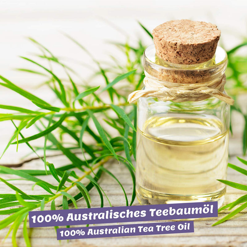 [Australia] - Organic Tea Tree Oil 50ml with Pipette, Vegan – 100% Pure Tea Tree Essential Oil from Australia – Treatment for blemished Skin, inflammatory Skin Conditions, Anti-pimples and Acne 
