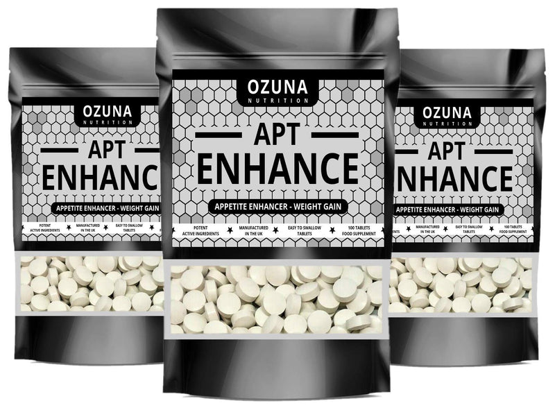 [Australia] - APT Enhance Appetite Enhancer Stimulant - Max Strength Appetite Boosting Pills - Proven Natural Formula - Helping You to Eat More & Gain Weight | 100 Tablets 