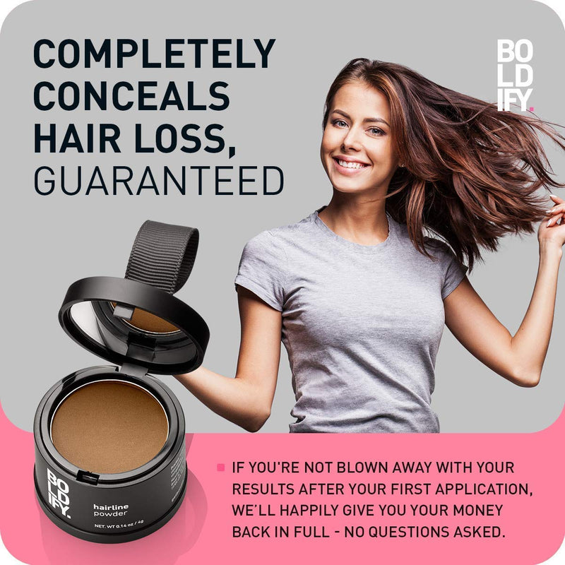 [Australia] - BOLDIFY Hairline Powder (Auburn) Instantly Conceals Hair Loss and Fills In Receding Hairlines, Bald Spots, and Wide Parts - Stain-Proof 48 Hour Formula for Hair & Beard - Gray Hair Coverage Auburn 