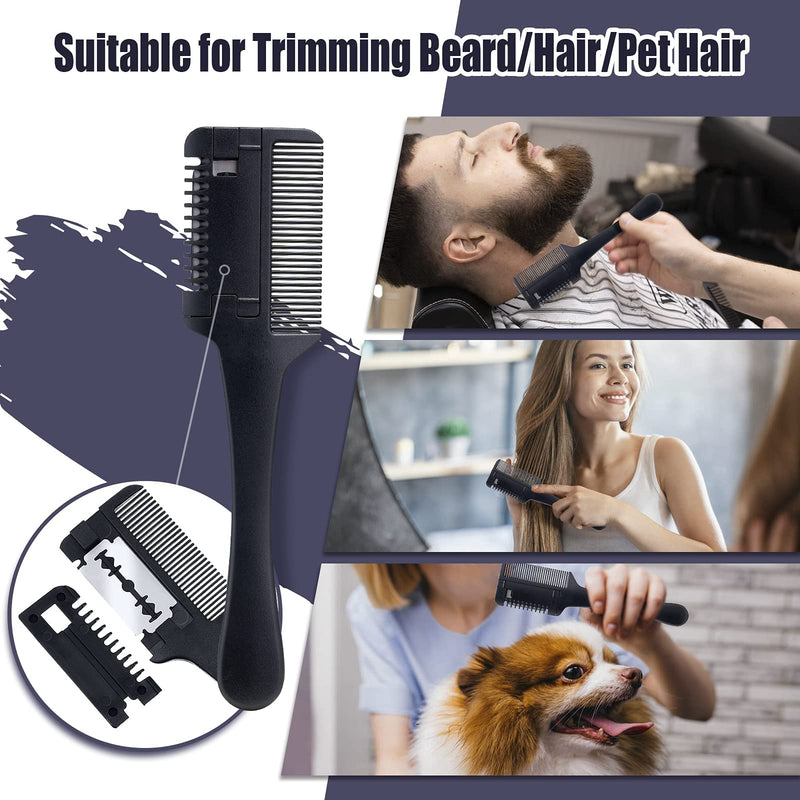 [Australia] - LIONMANE Beard Care Kit for Men, Beard Grooming Kit- Beard Balm, Beard Wash & Oil, Comb, Brush, Scissors, Hair Thinning Comb,Anniversary Birthday Thanksgiving Christmas Gifts for Husband/Boyfriend/Dad Set A 