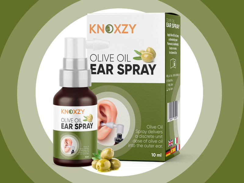[Australia] - Knoxzy Olive Oil Ear Spray, Wax Removal Natural Spray for Infections & Pain Softener Relief Clinically Tested - 10 ml 10 ml (Pack of 1) 