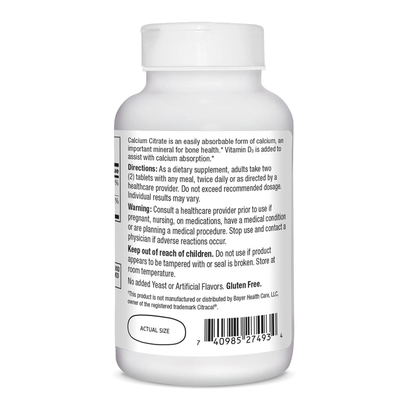 [Australia] - 21st Century Calcium Citrate Plus D Maximum Caplets, 120 Count (27493) 120 Count (Pack of 1) 