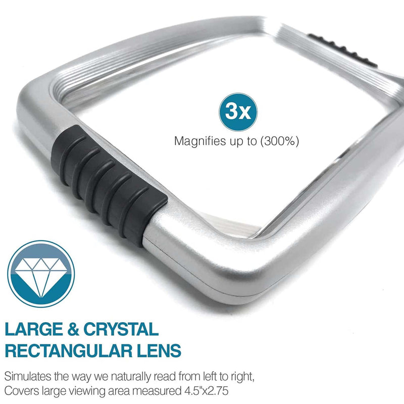 [Australia] - Magnifying Glass with Light and Stand Hands Free Magnifier 10 Dimmable Handheld Led Illuminated Magnifier for Close Work, Elderly Reading, Workbench, Hobbies, AMD.. Magdepo 