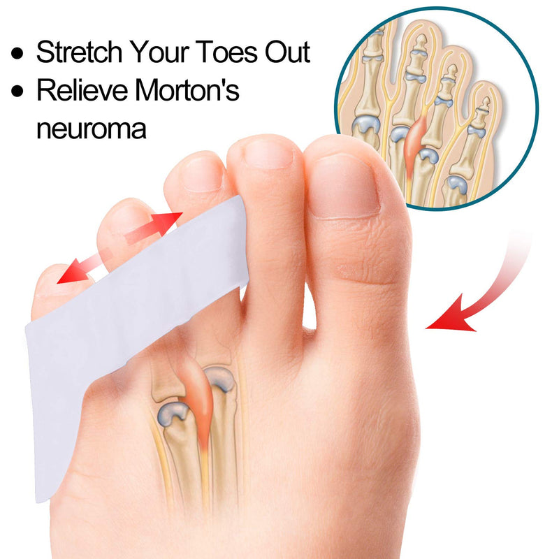 [Australia] - Povihome 10 Pack Pinky Toe Separator and Protectors, Triple Gel Toe Separators for Overlapping Toe, Curled Pinky Toes Separate and Protect 