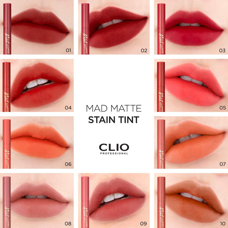 [Australia] - CLIO Mad Matte Stain Tint (10 HINT OF BRICK) 10 HINT OF BRICK 