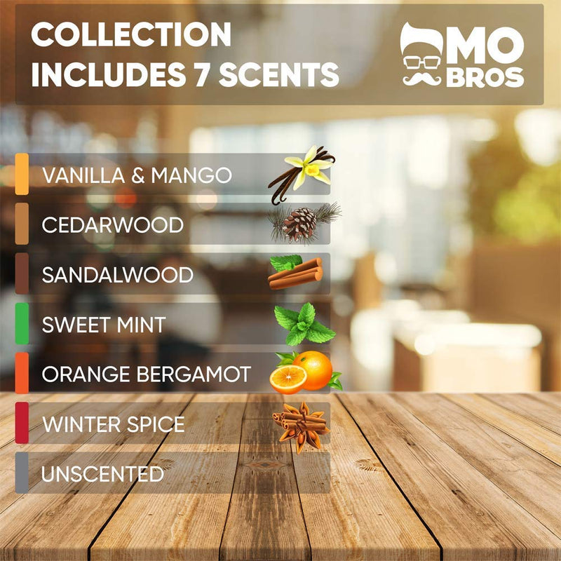 [Australia] - Beard Oil Collection - Gifts for Men | 7 Premium Scents In A Tin | Natural Carrier Oils | Helps To Condition, Hydrate & Moisturise | Reduce Itching, Dandruff and Helps with Beard Growth | Beard Grooming Kit 