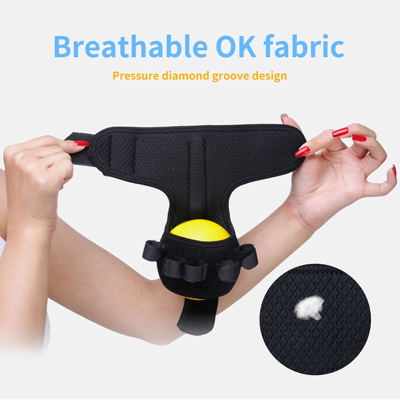 [Australia] - Anti-spasticity Ball Splint Hand Finger for Hand Stroke Hemiplegia Finger Recovery Spasm Dystonia Hemiplegia Finger Training Hand Functional Impairment for Children and Men and Women Medium 