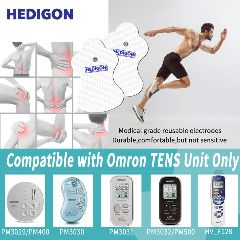 [Australia] - Durable (20PCS) Compatible with Omron TENS Unit Replacement Pads Reusable Pads 10 Pairs Brand: HEDIGON 