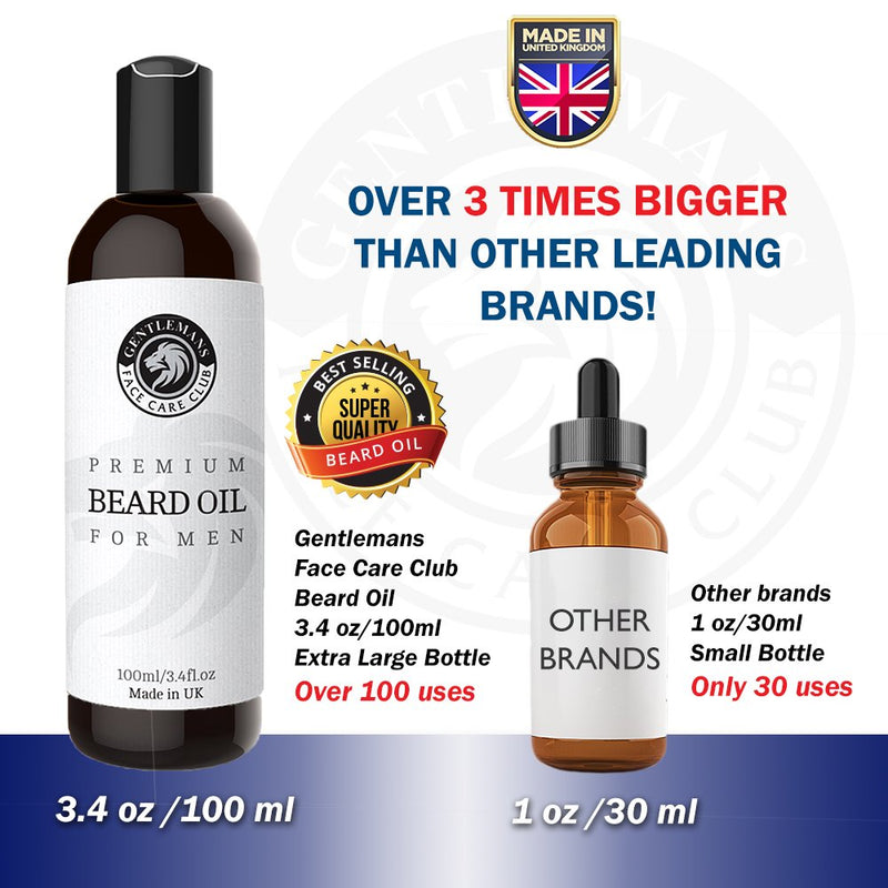 [Australia] - Beard Oil 100ml - Extra Large Bottle - Premium Beard Conditioning Oil For Men 100 ml (Pack of 1) 
