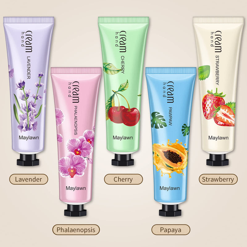 [Australia] - Maylawn Hand Cream, 5 x 30ml, Hand Cream Gift Sets, Pack of 5, Vegan Friendly and Cruelty Free, Perfect for Birthday Mothers day Gifts idea For Her/Him 