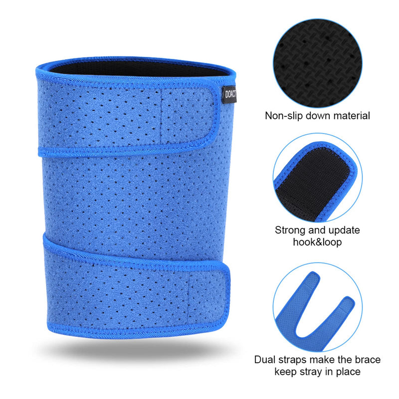 [Australia] - Thigh Support Compression, Thigh Support with Silicone Anti-Slip Strip, Hamstring Wrap Compression Sleeve Supports Muscle Recovery and Prevents Injuries 