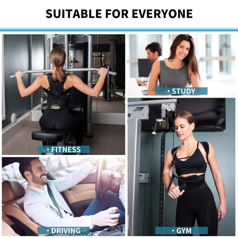 [Australia] - Back Support Belts Posture Corrector Back Brace Improves Posture and Provides For Lower and Upper Back Pain Men and Women -XXL 2X-Large (Pack of 1) 