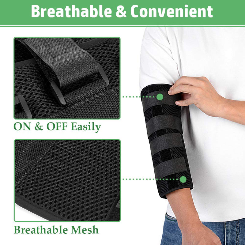 [Australia] - Elbow Splint Cubital Tunnel Brace Ulnar Berve Arm Immobilizer Pediatric Child Elbow Support for Tendonitis Radial Nerve Splint Night Brace Sleeping Elbow Stabilizer Arm Restraints (Small) Small 