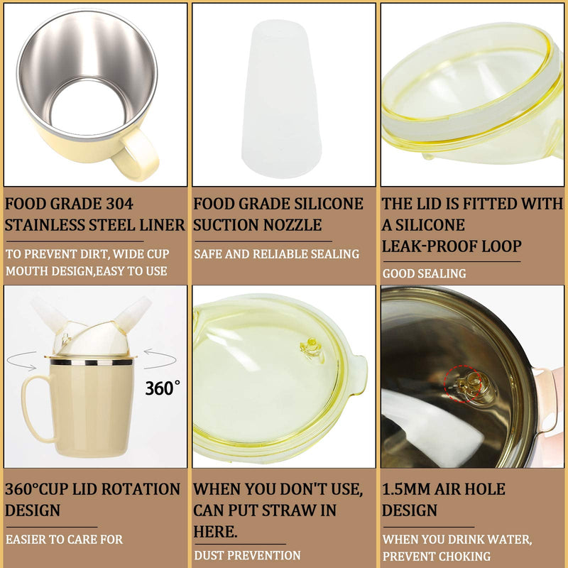 [Australia] - KIKIGOAL Convalescent Feeding Cup, Drinking Cup with Straw for Disabled Patient Maternity Drink Water Porridge Soup, Drinking Aids 