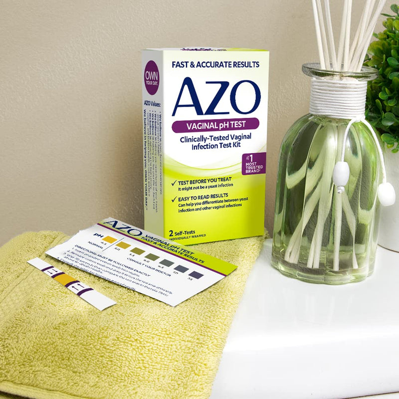 [Australia] - AZO Vaginal pH Test Kit, Clinically-Tested Vaginal Infection Test Kit, Fast & Accurate Results, from The #1 Most Trusted Brand, 2 Self-Tests 